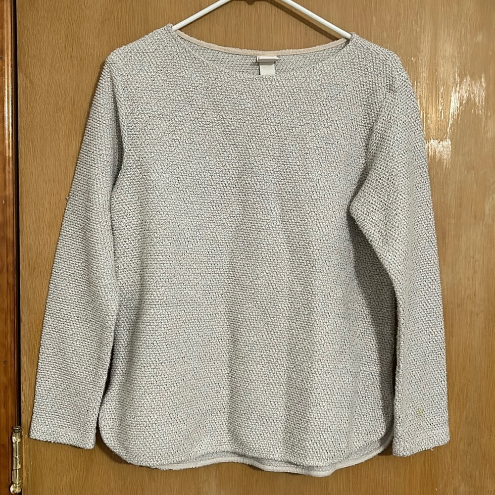 White (with black threads) H&M Sweater
